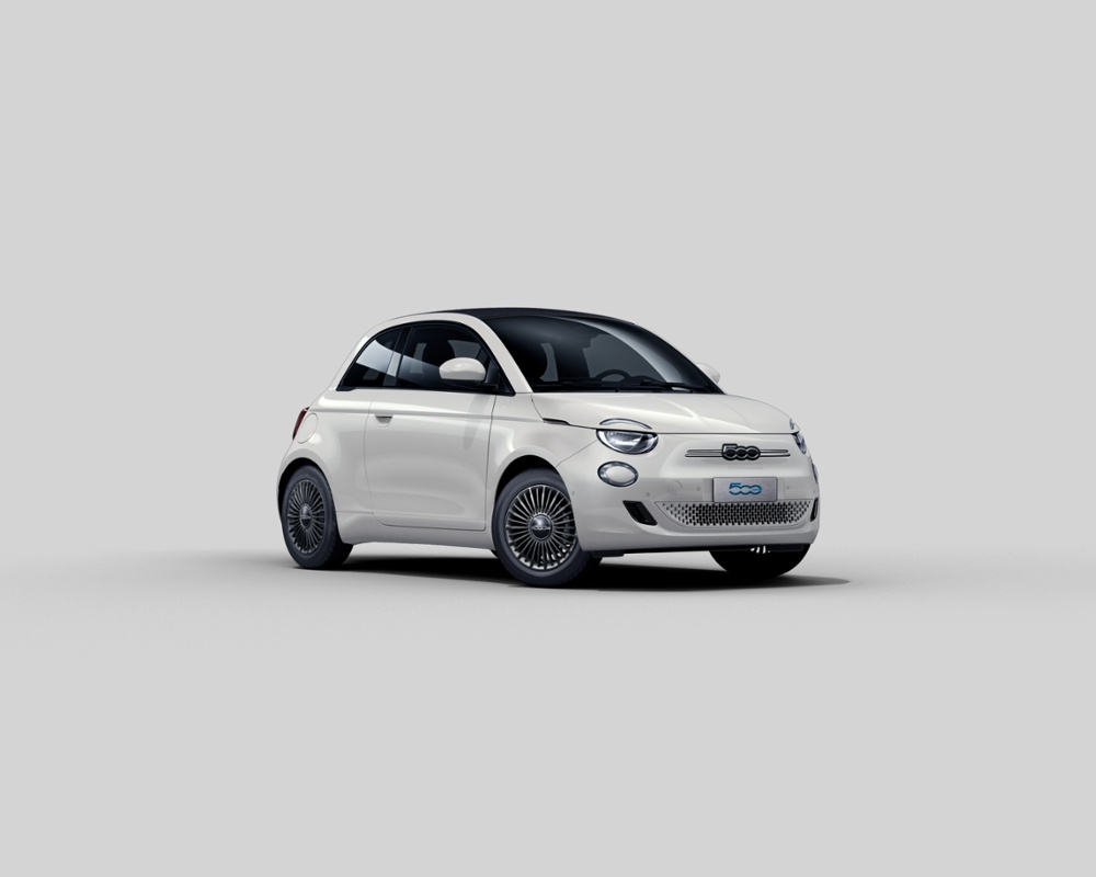 Fiat 500 elektro in weiss
