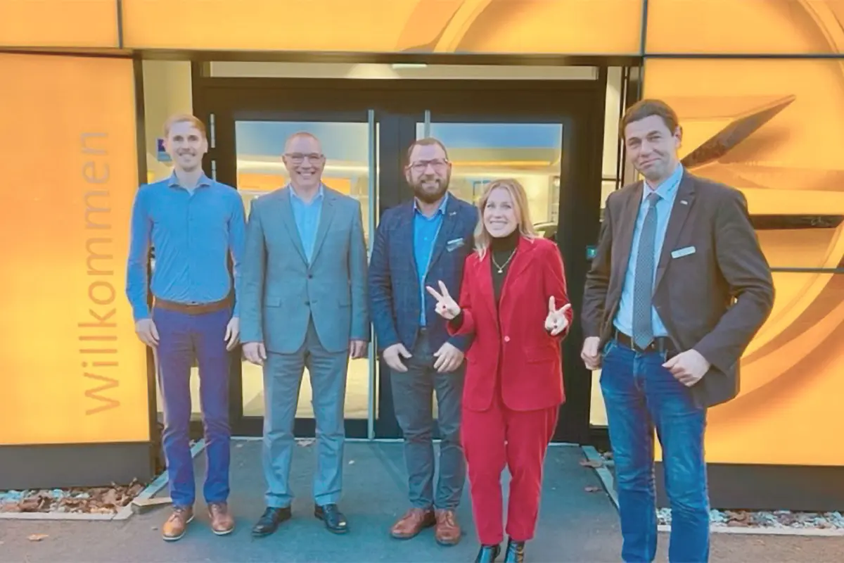 Opel Chef Andreas Marx zu Besuch in Teltow