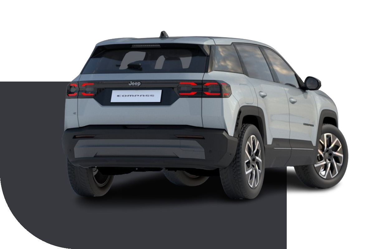 zu sehen: Jeep Compass von hinten