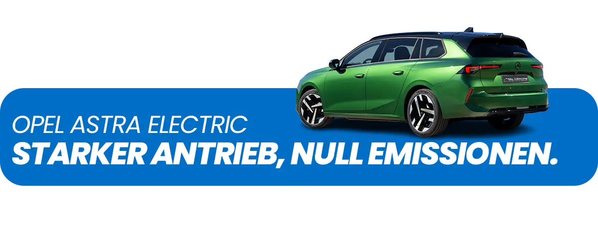 Banner vom Opel Astra Electric